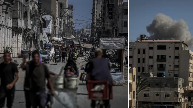 gazzenin en kalabalik bolgelerinden nasr mahallesinde zorunlu goc suruyor WJ3r5X74