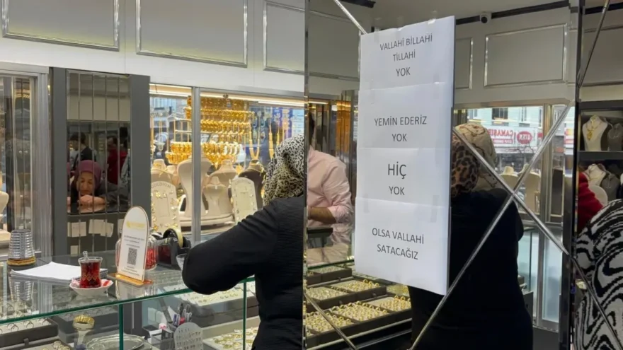 Bursa Kuyumcusundan Dikkat Çeken Sloganlar