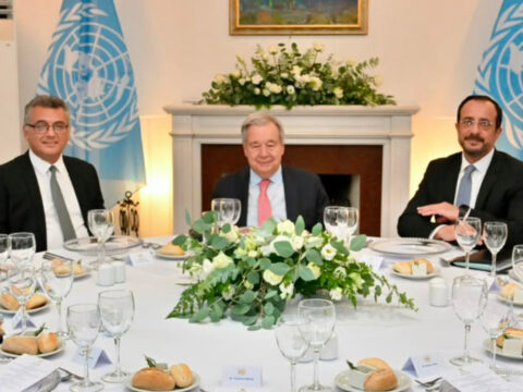 Kibrista kritik zirve erhurman guterres ve gkry lideri ile bir araya geldi 55WbmsBY